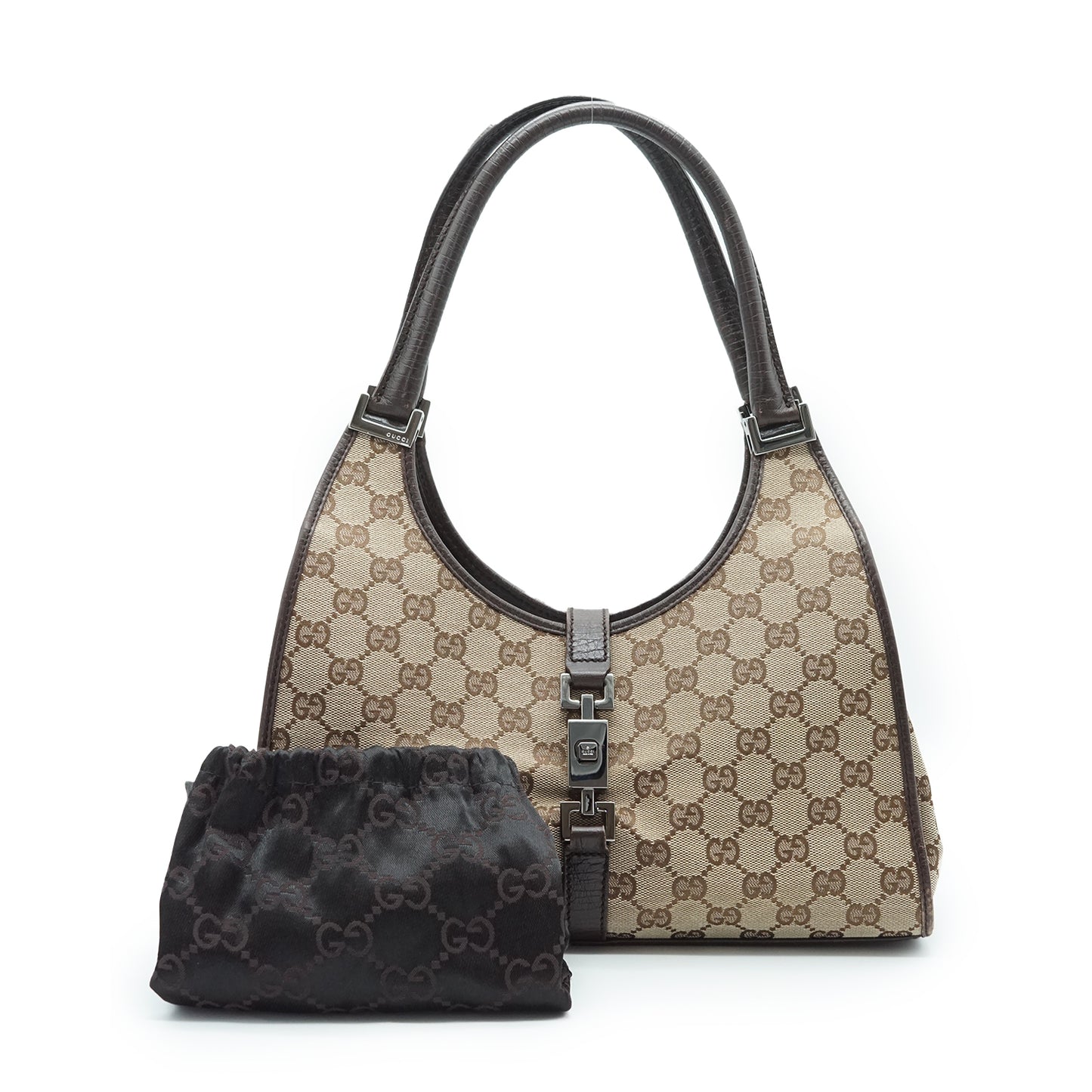 Gucci GG Canvas Jackie Handbag