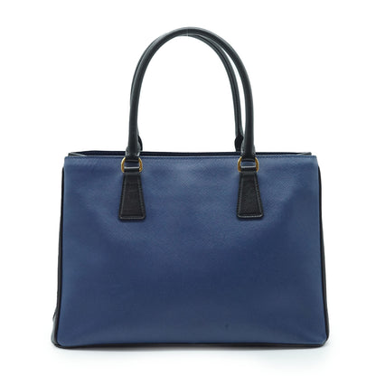 Saffiano Leather Galleria Bicolor Tote Bag