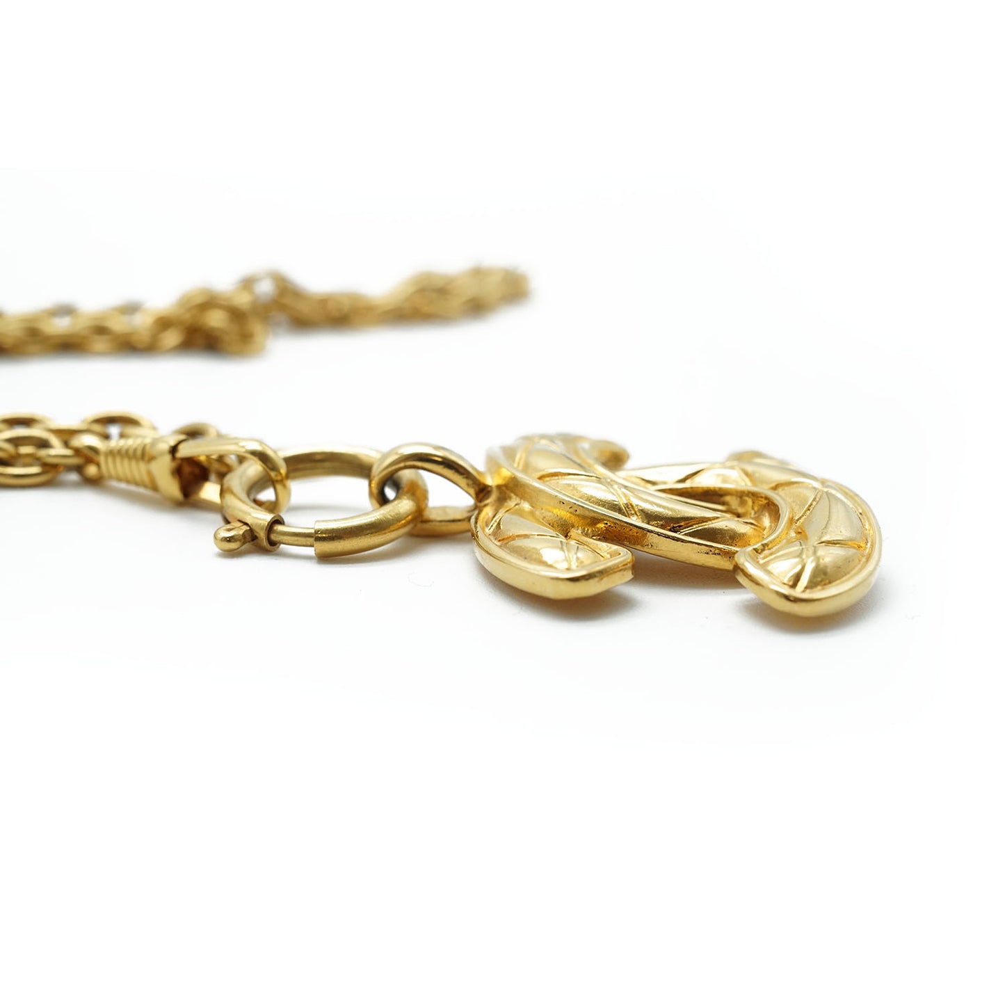 Matelasse Coco Mark Chain Necklace Gold