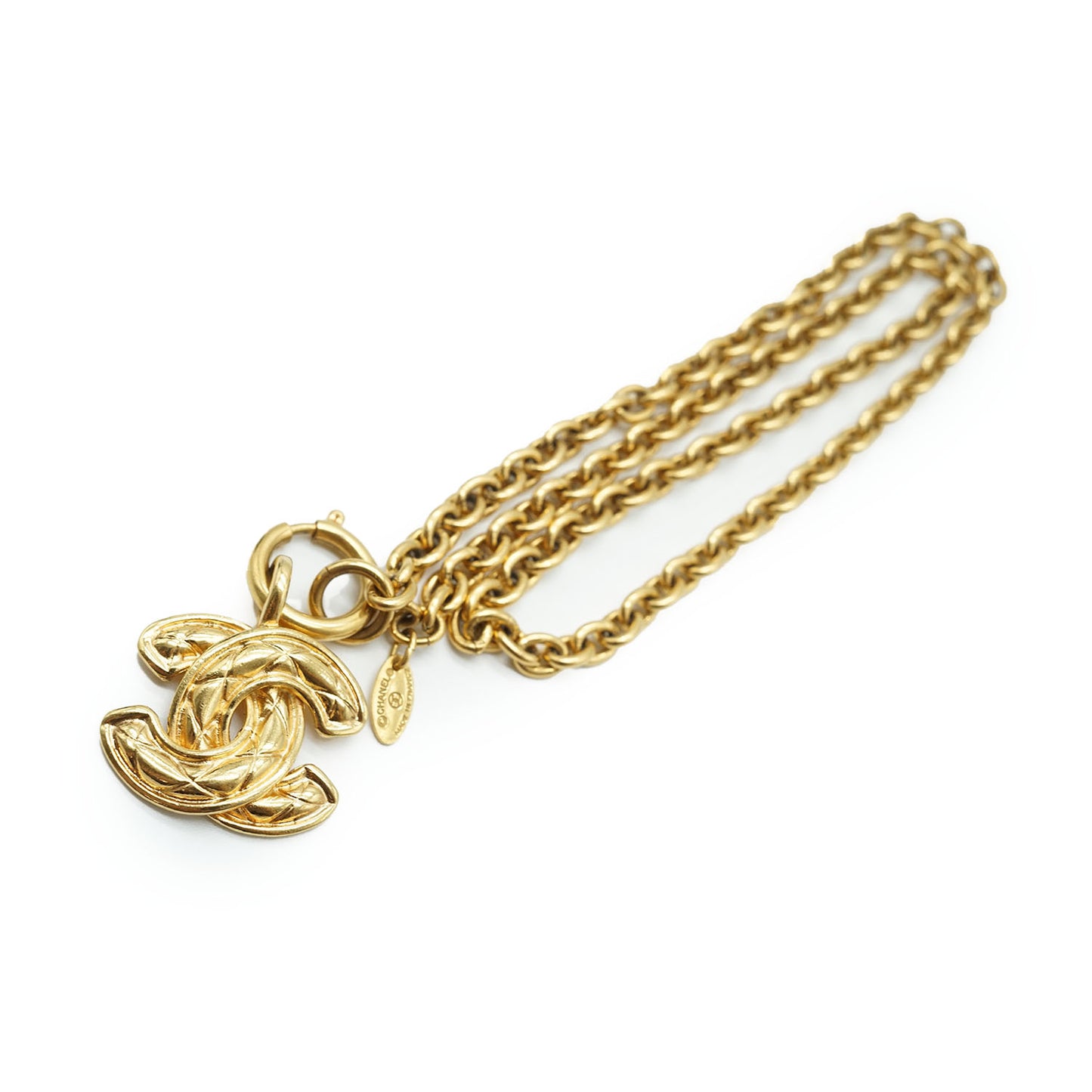 Matelasse Coco Mark Chain Necklace Gold