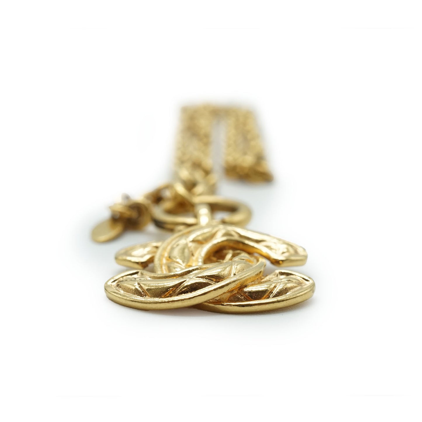 Matelasse Coco Mark Chain Necklace Gold