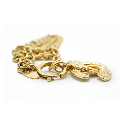 Matelasse Coco Mark Chain Necklace Gold