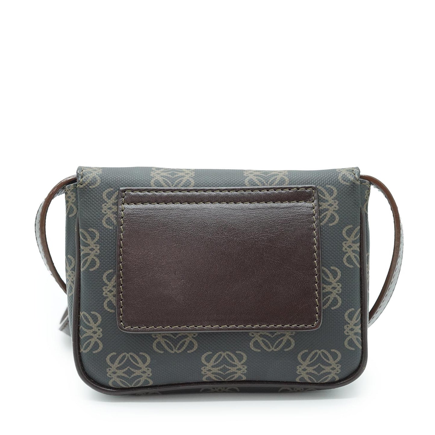 Anagram Leather Shoulder Bag with Pouch