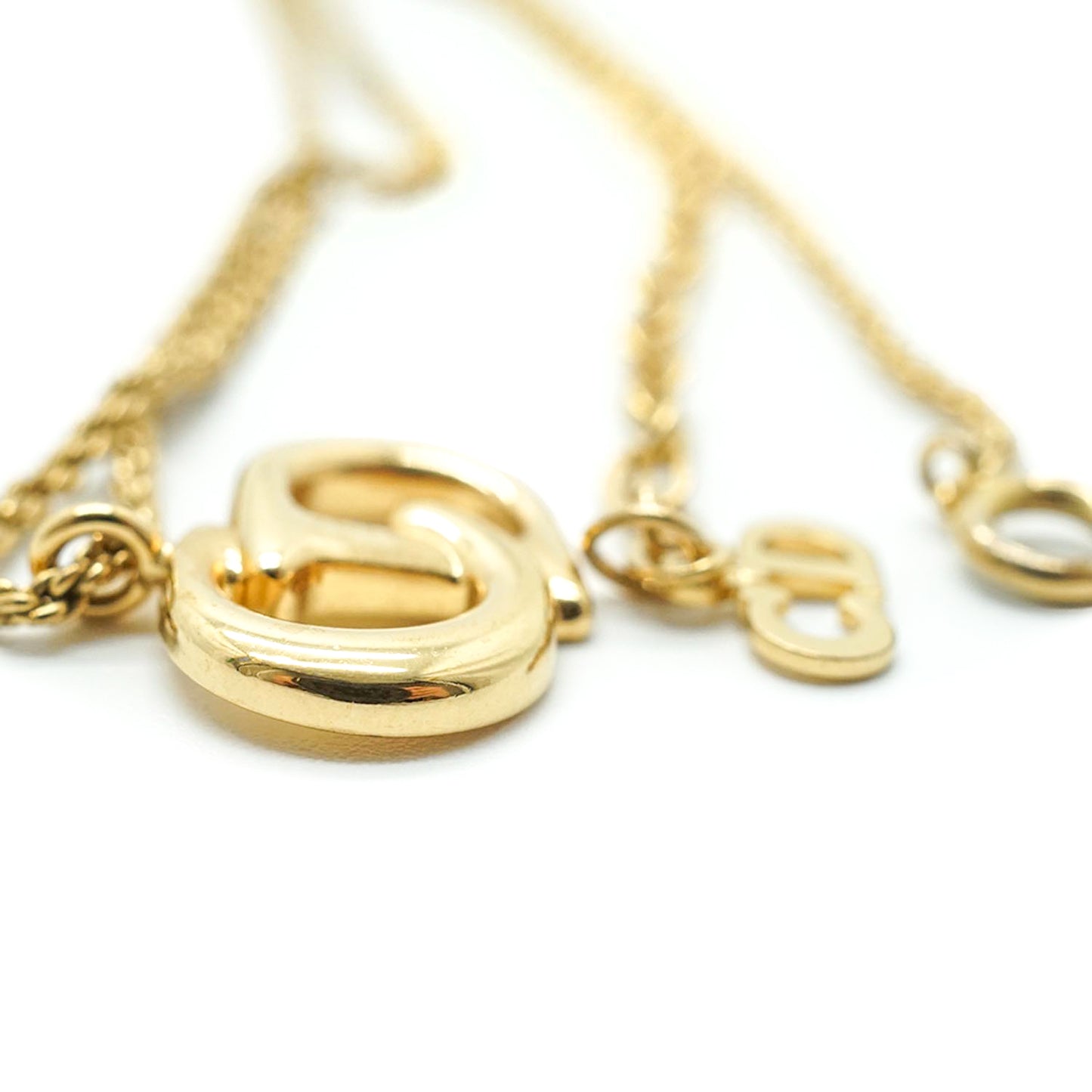 CD Logo Gold Chain Necklace