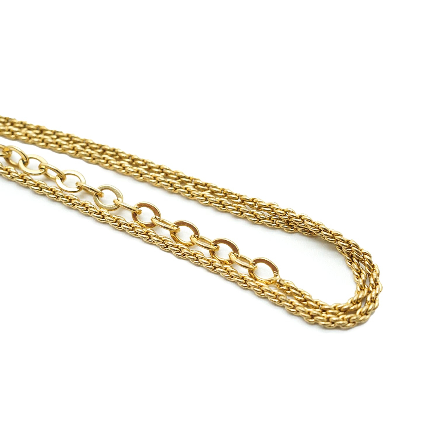 CD Logo Gold Chain Necklace