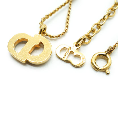 CD Logo Black & Gold Necklace