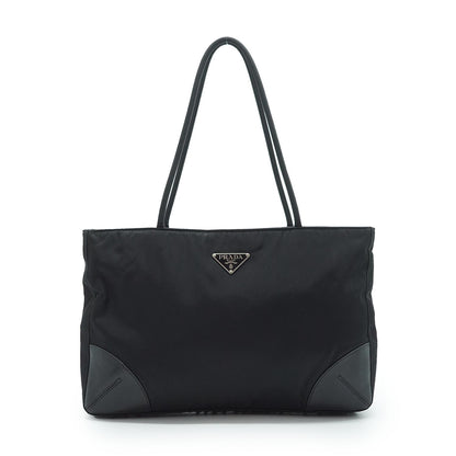 Nylon Leather Tote Bag