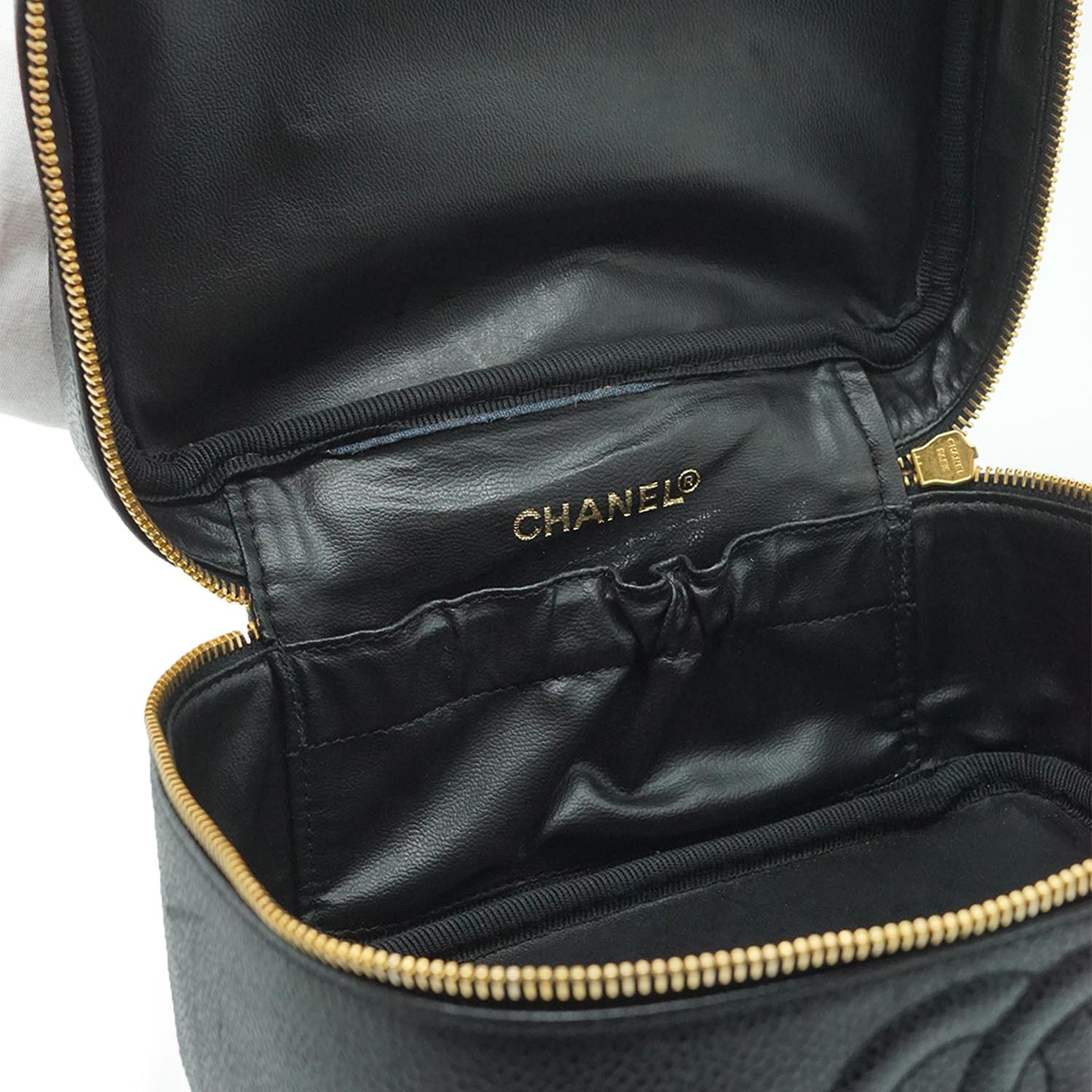 CC Leather Vanity Bag