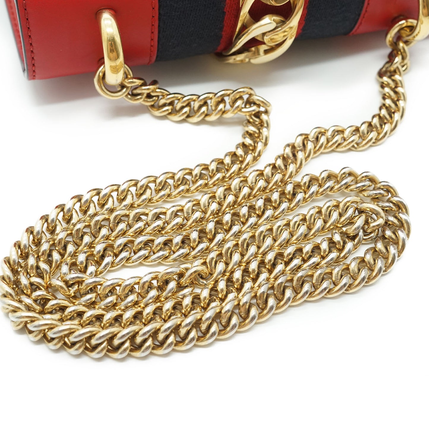 Sylvie Leather Chain Shoulder Bag