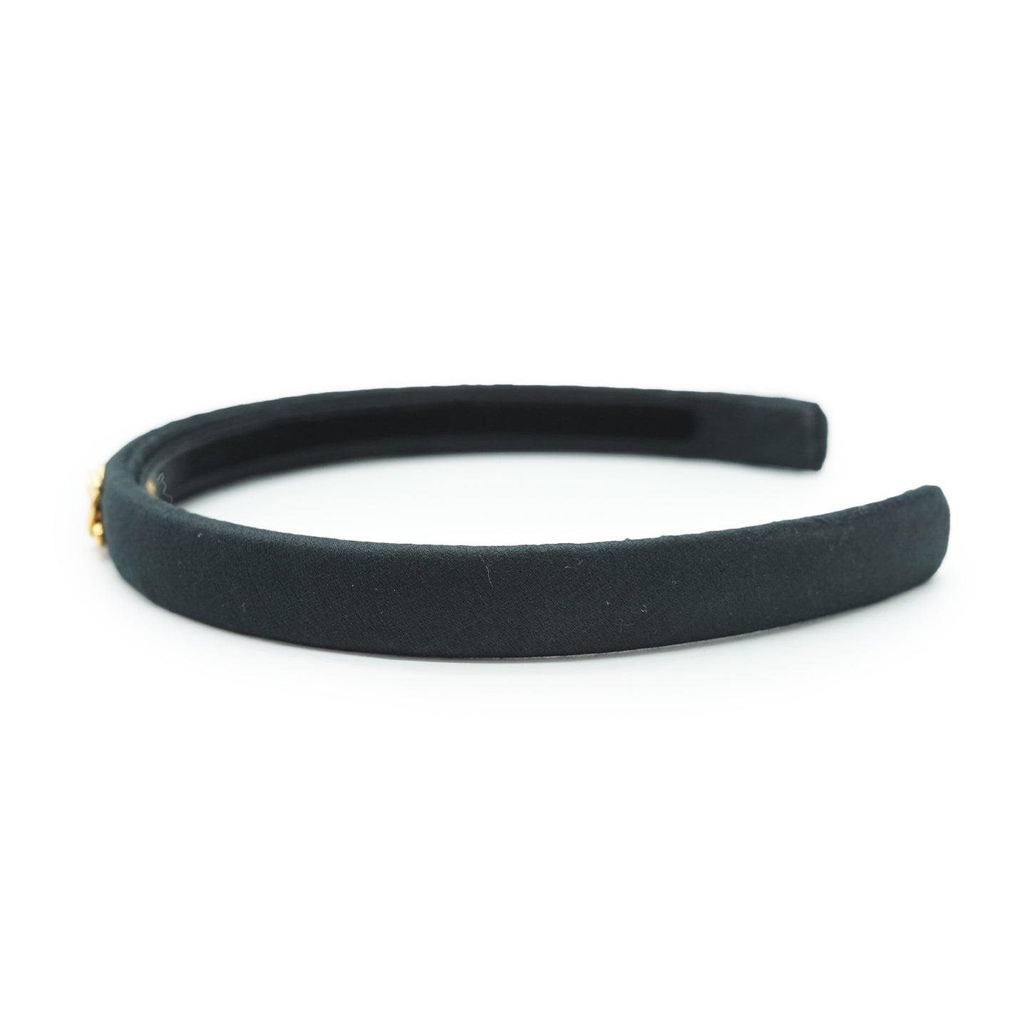 Black Velvet Gold CC Mark Headband