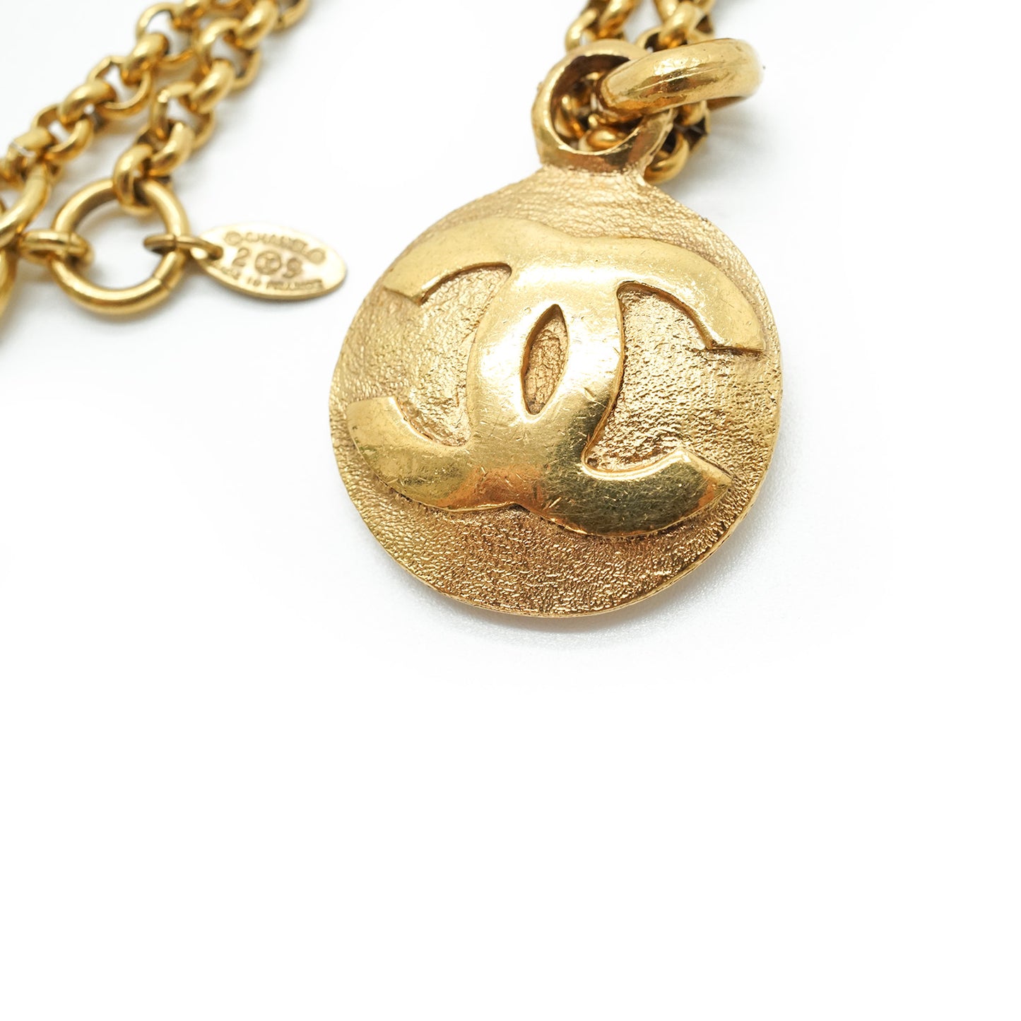 CC Coco Mark Gold Necklace