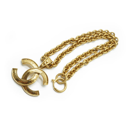 CC Mark Gold Chain Necklace