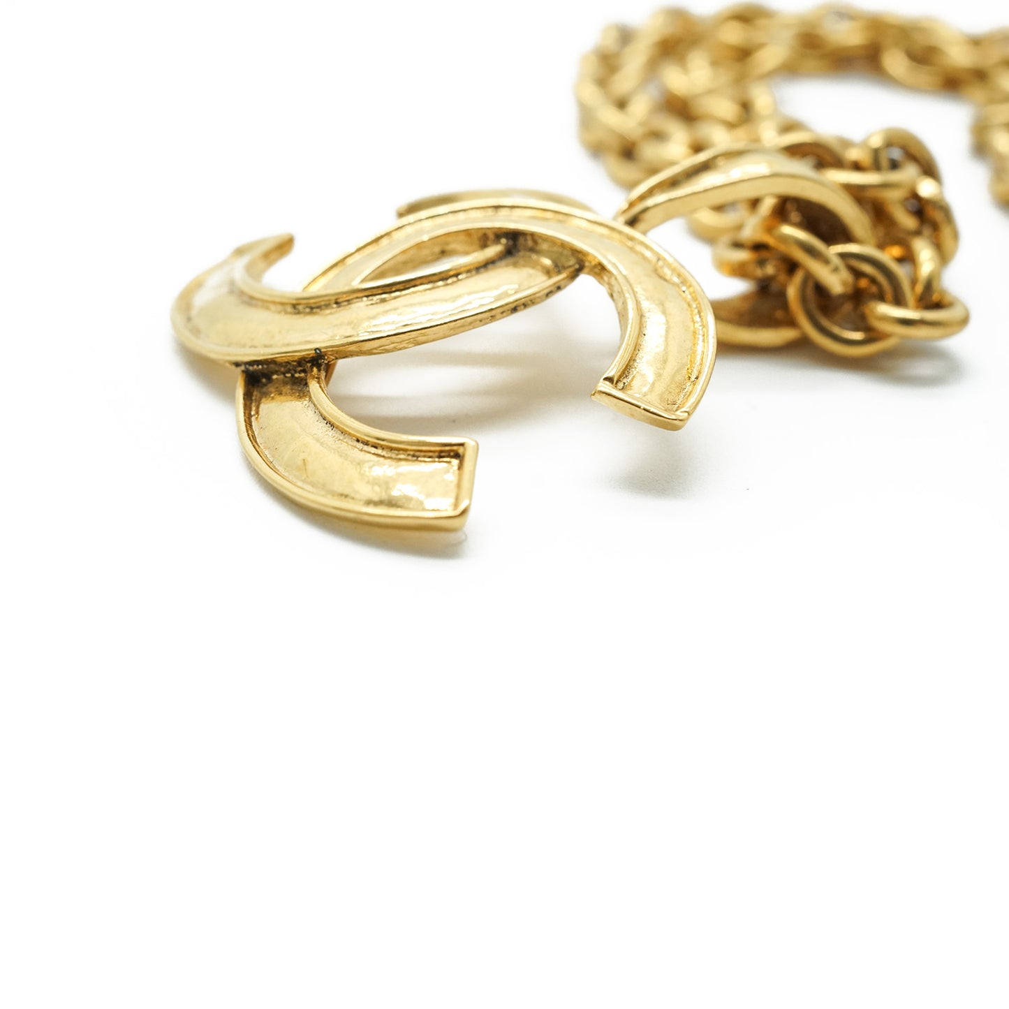 CC Mark Gold Chain Necklace