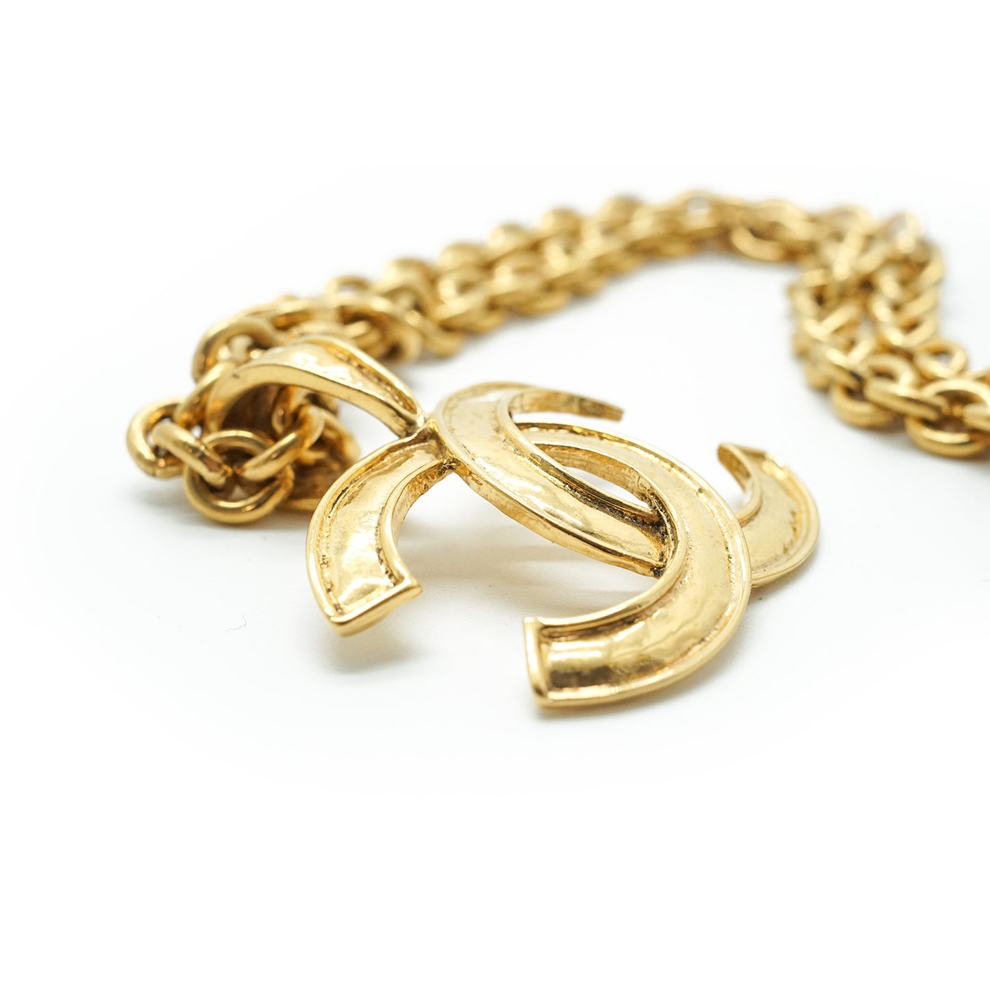 CC Mark Gold Chain Necklace