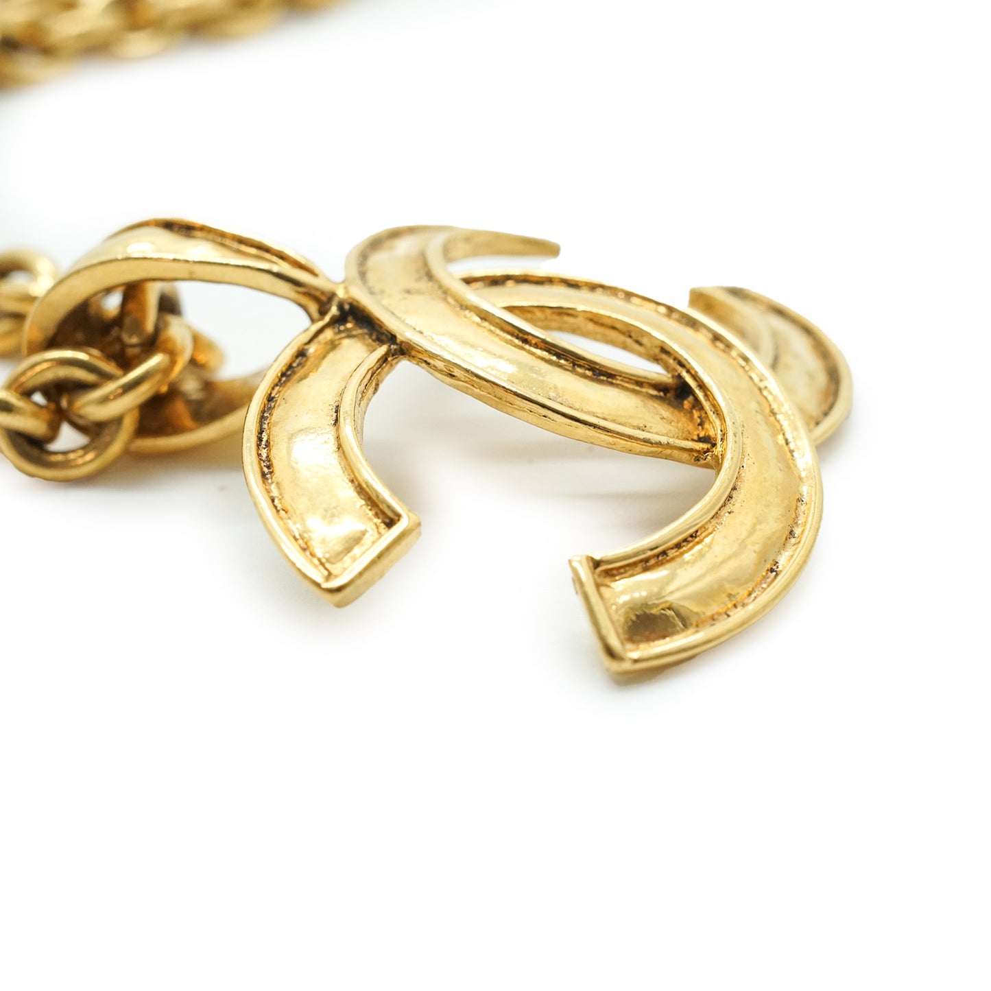 CC Mark Gold Chain Necklace