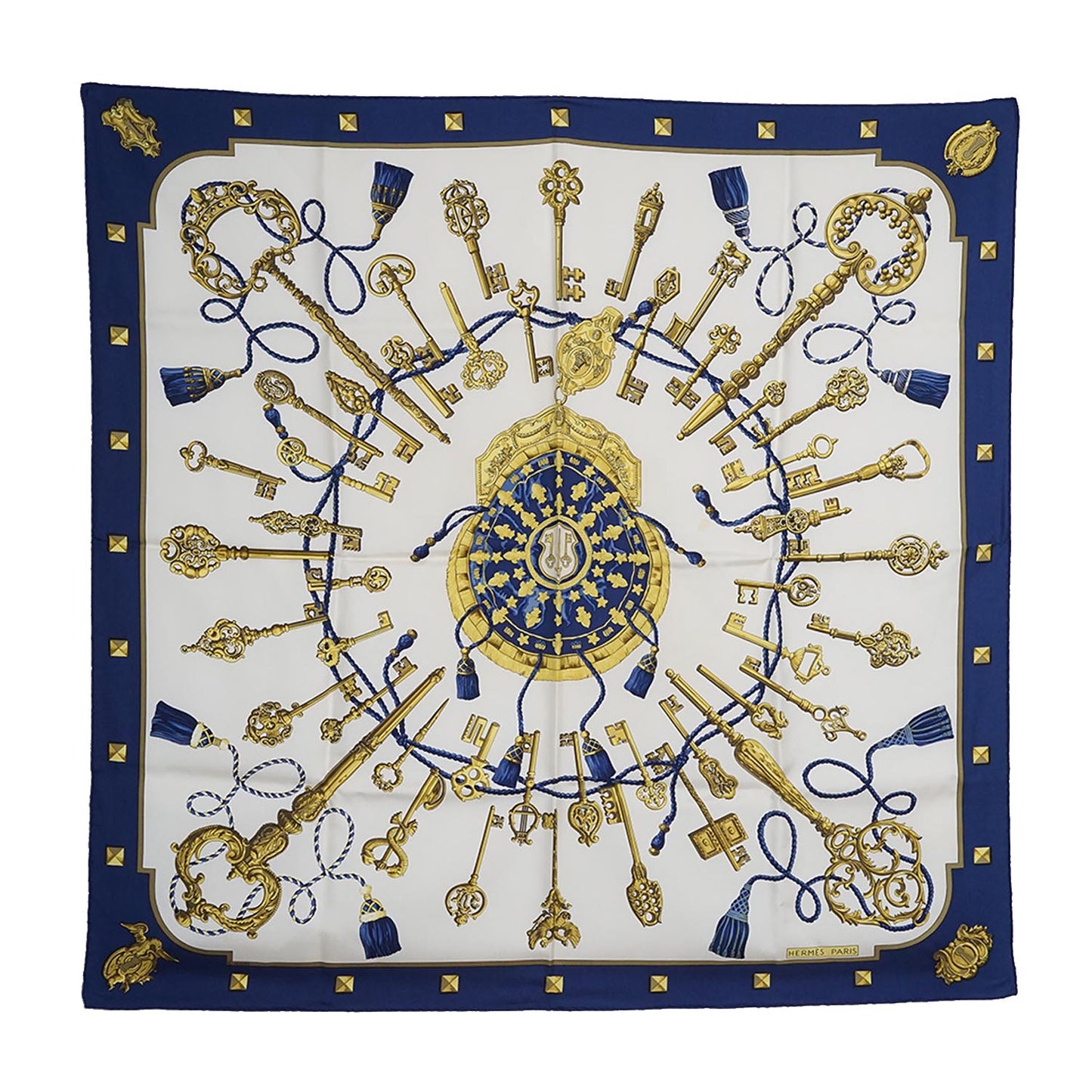 Carre 90 Les Cles Silk Scarf