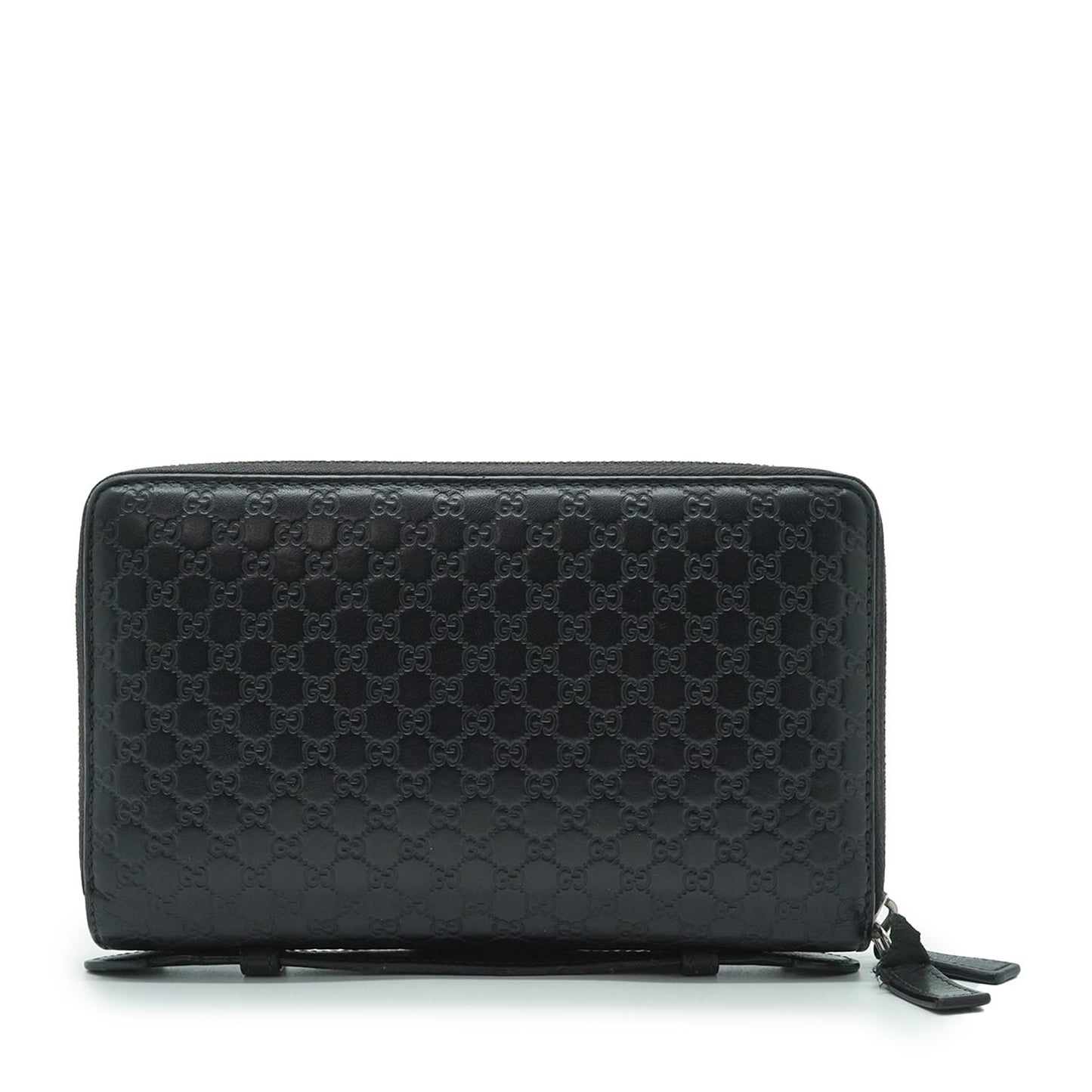 Microguccissima Signature Leather Long Zip Around Wallet