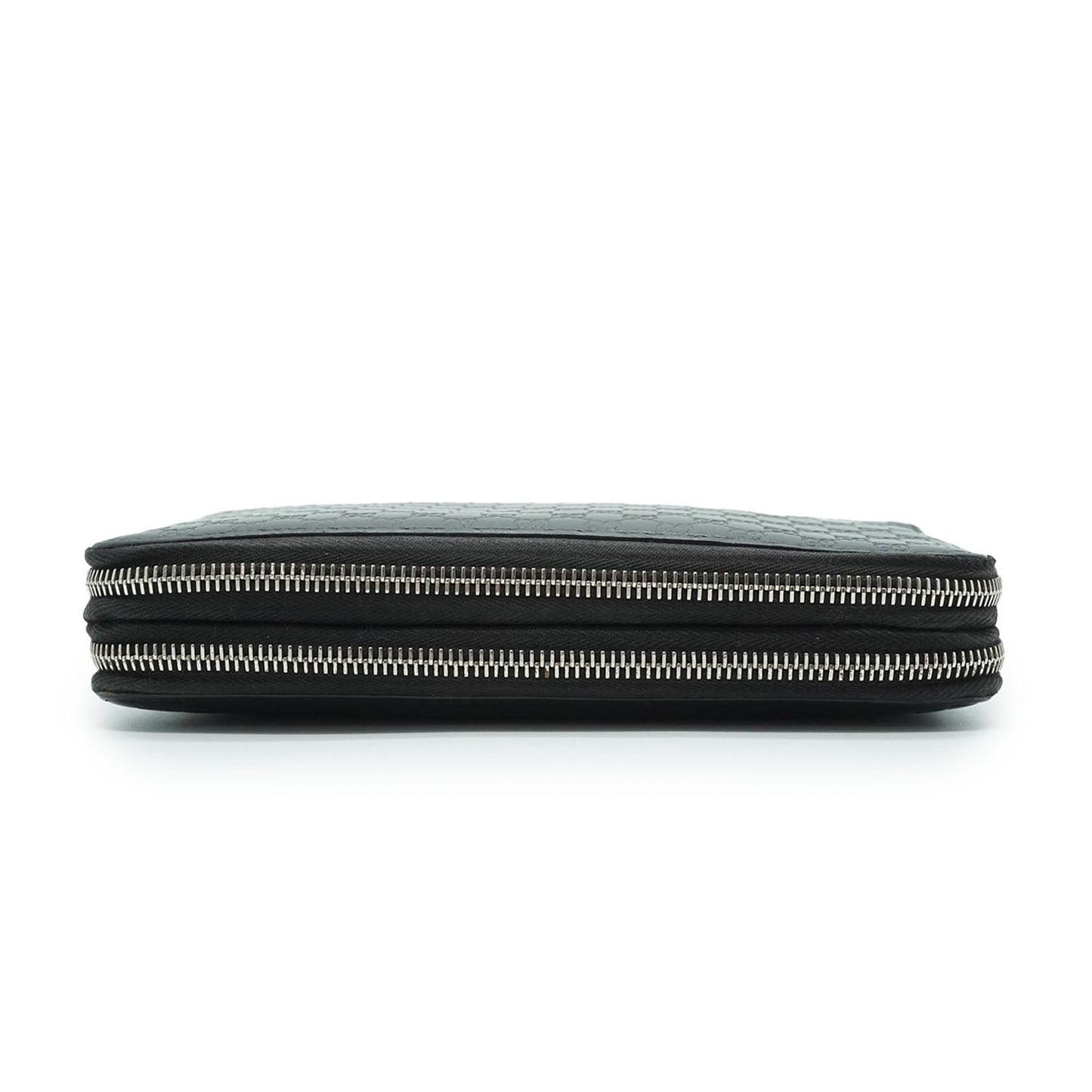 Microguccissima Signature Leather Long Zip Around Wallet