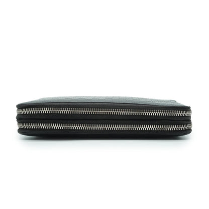 Microguccissima Signature Leather Long Zip Around Wallet