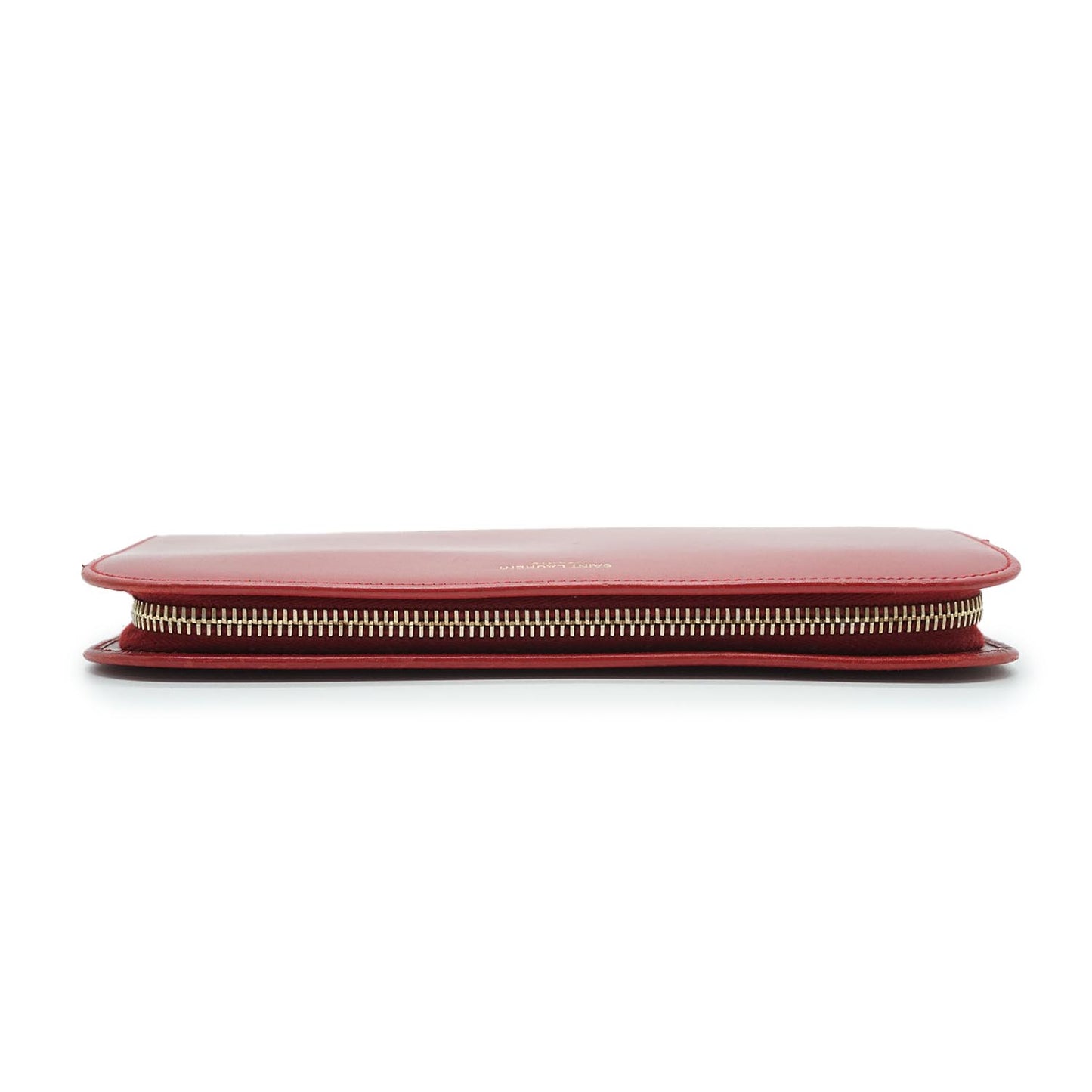 Red Leather Long Wallet