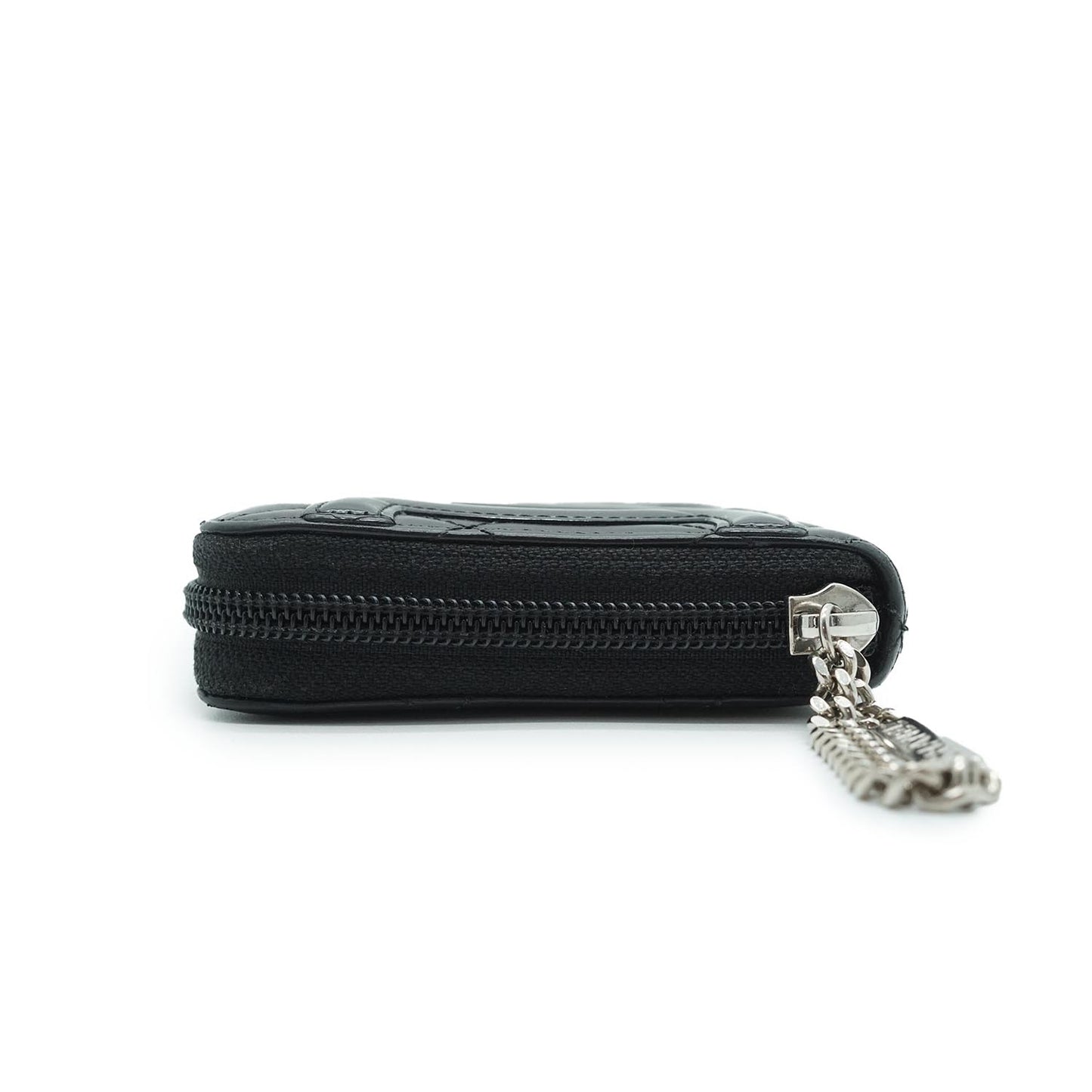 CC Round Zip Leather Long Wallet