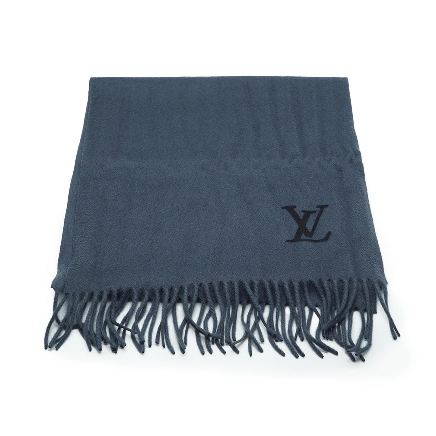 LV Initials Cashmere Fringe Scarf