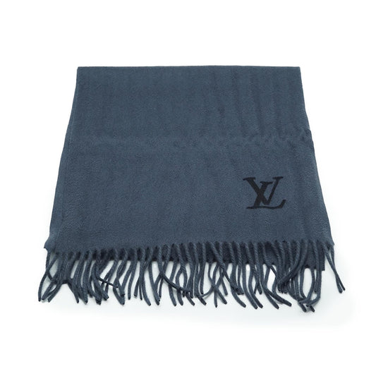 LV Initials Cashmere Fringe Scarf