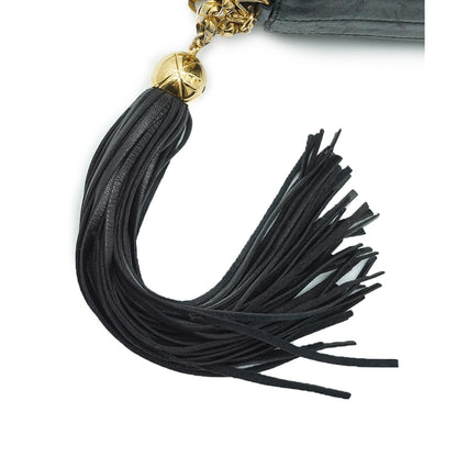 Lambskin Leather Tassel Chain Shoulder