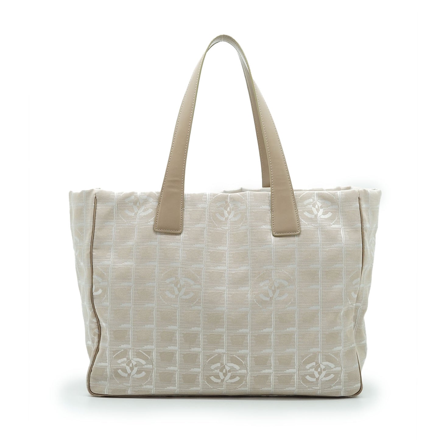 Travel Line Beige Mat Gold Nylon Tote