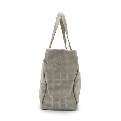 Travel Line Beige Mat Gold Nylon Tote