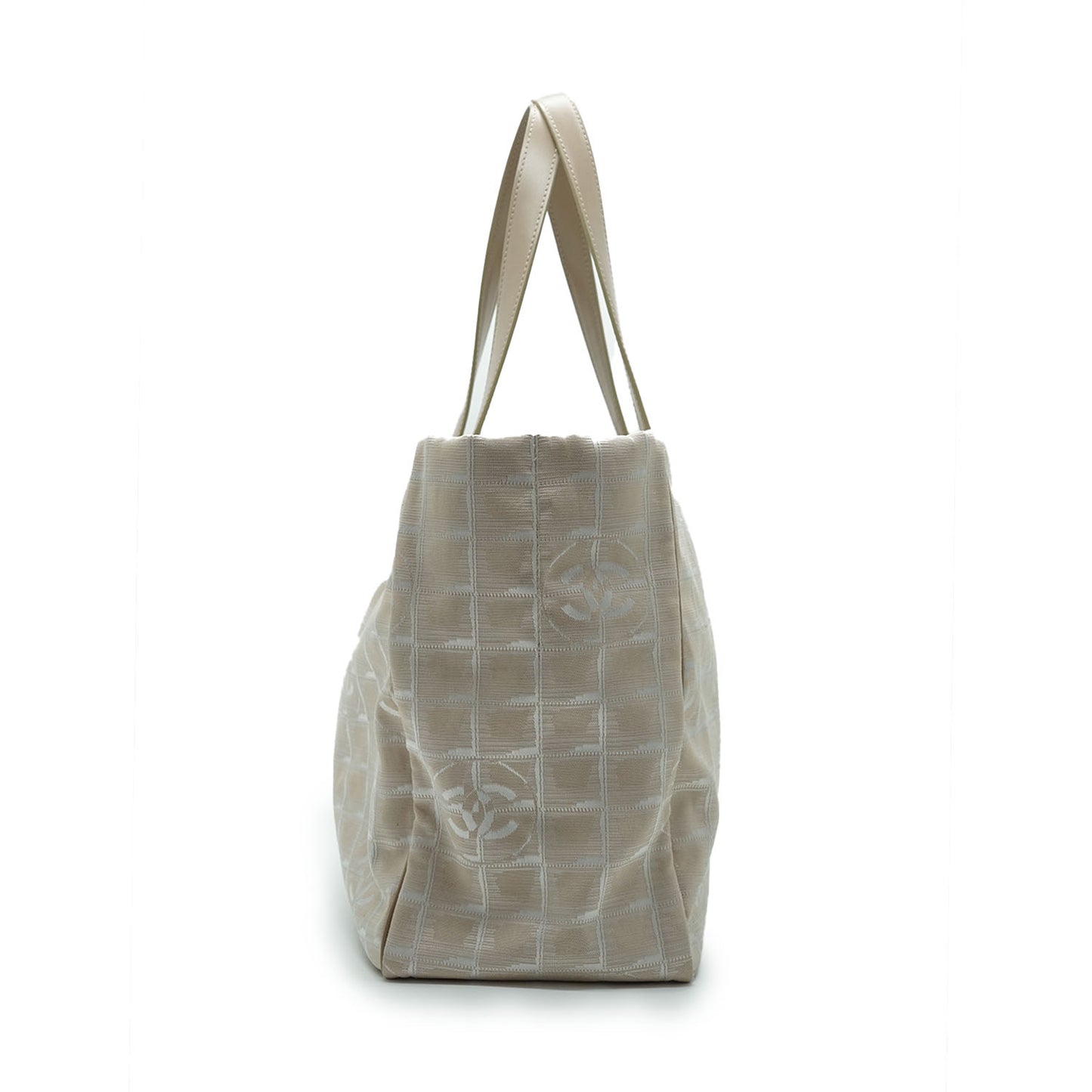 Travel Line Beige Mat Gold Nylon Tote