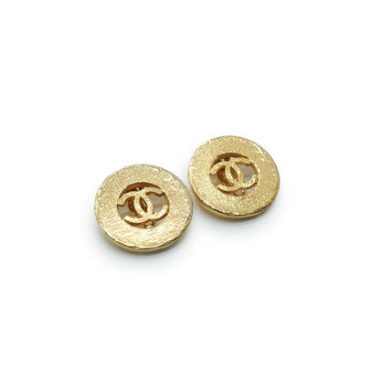 CC Round Gold Earrings 94P