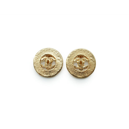 CC Round Gold Earrings 94P