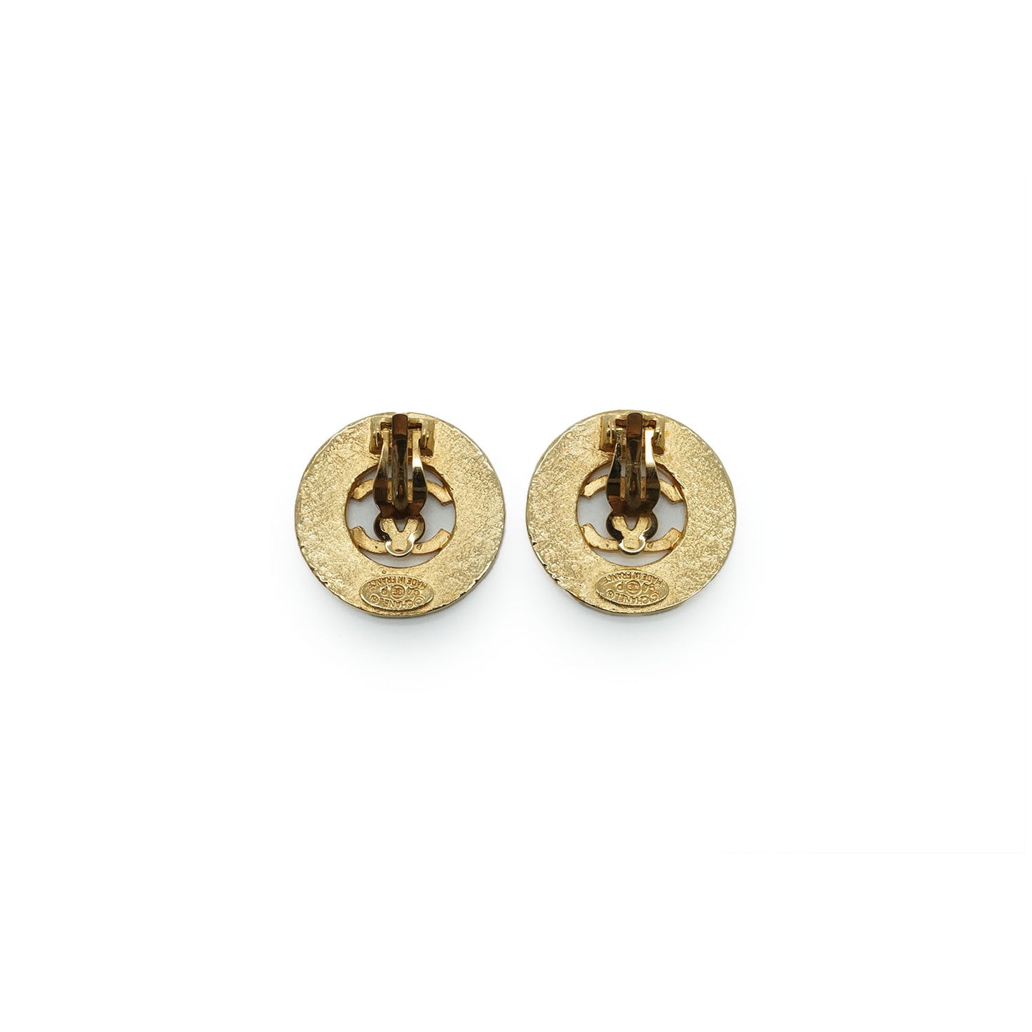 CC Round Gold Earrings 94P