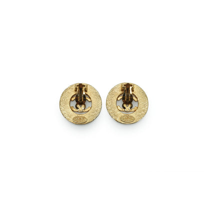 CC Round Gold Earrings 94P