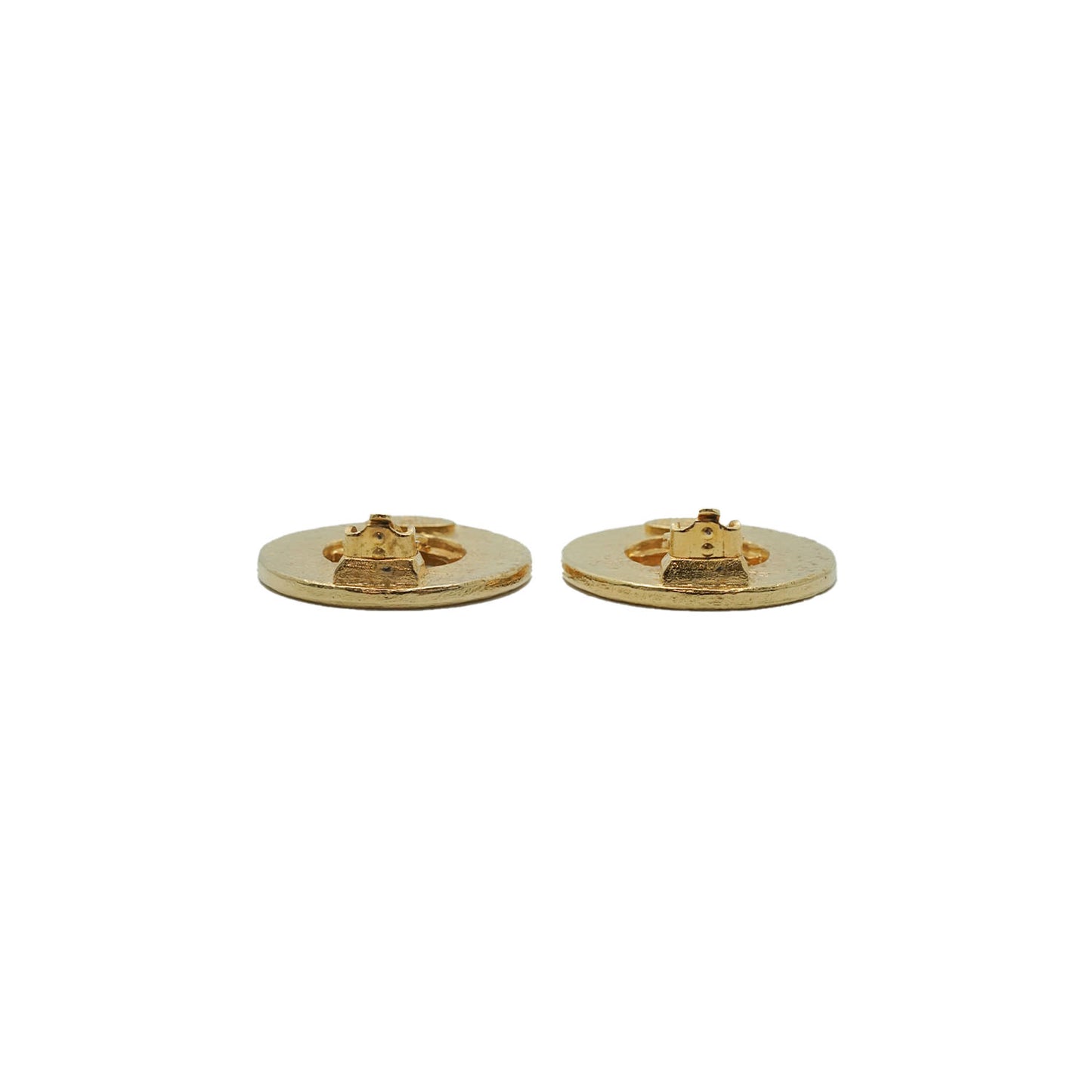 CC Round Gold Earrings 94P