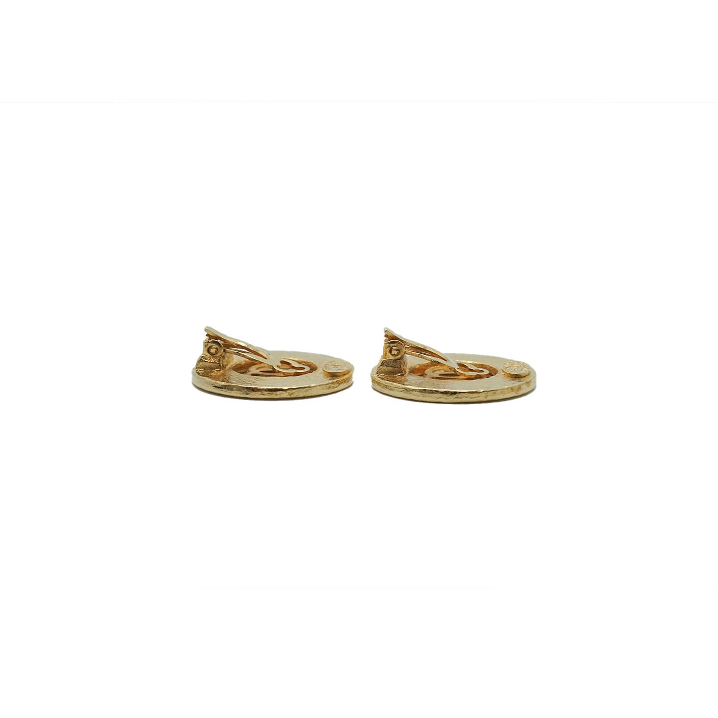 CC Round Gold Earrings 94P