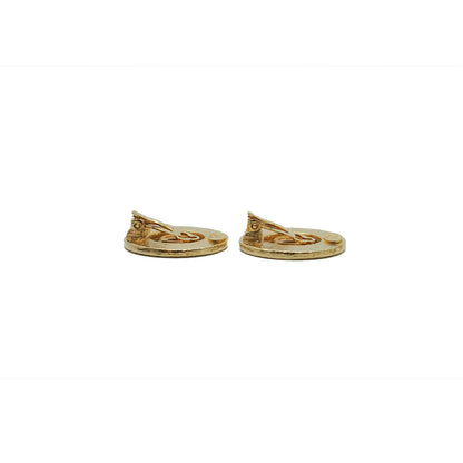 CC Round Gold Earrings 94P