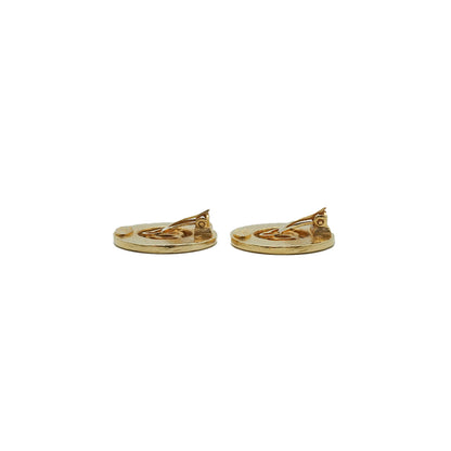 CC Round Gold Earrings 94P