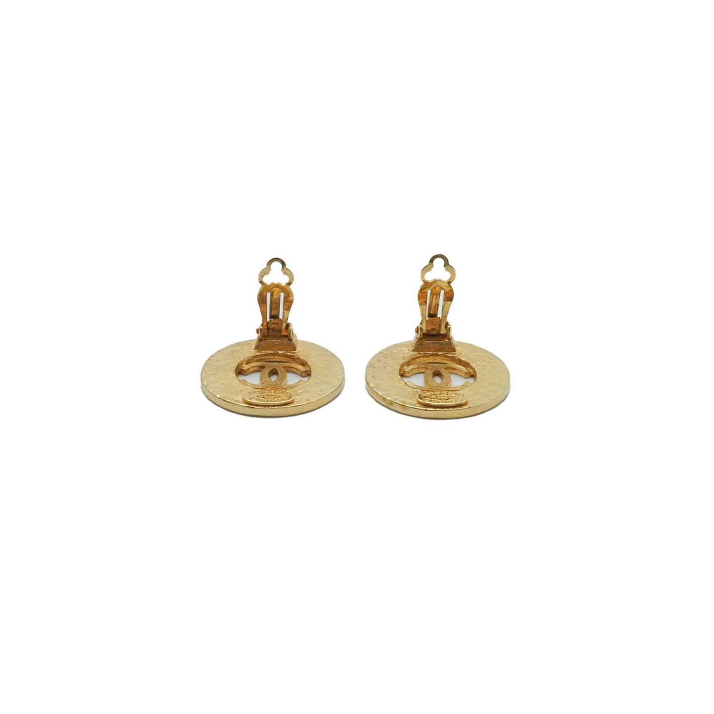 CC Round Gold Earrings 94P