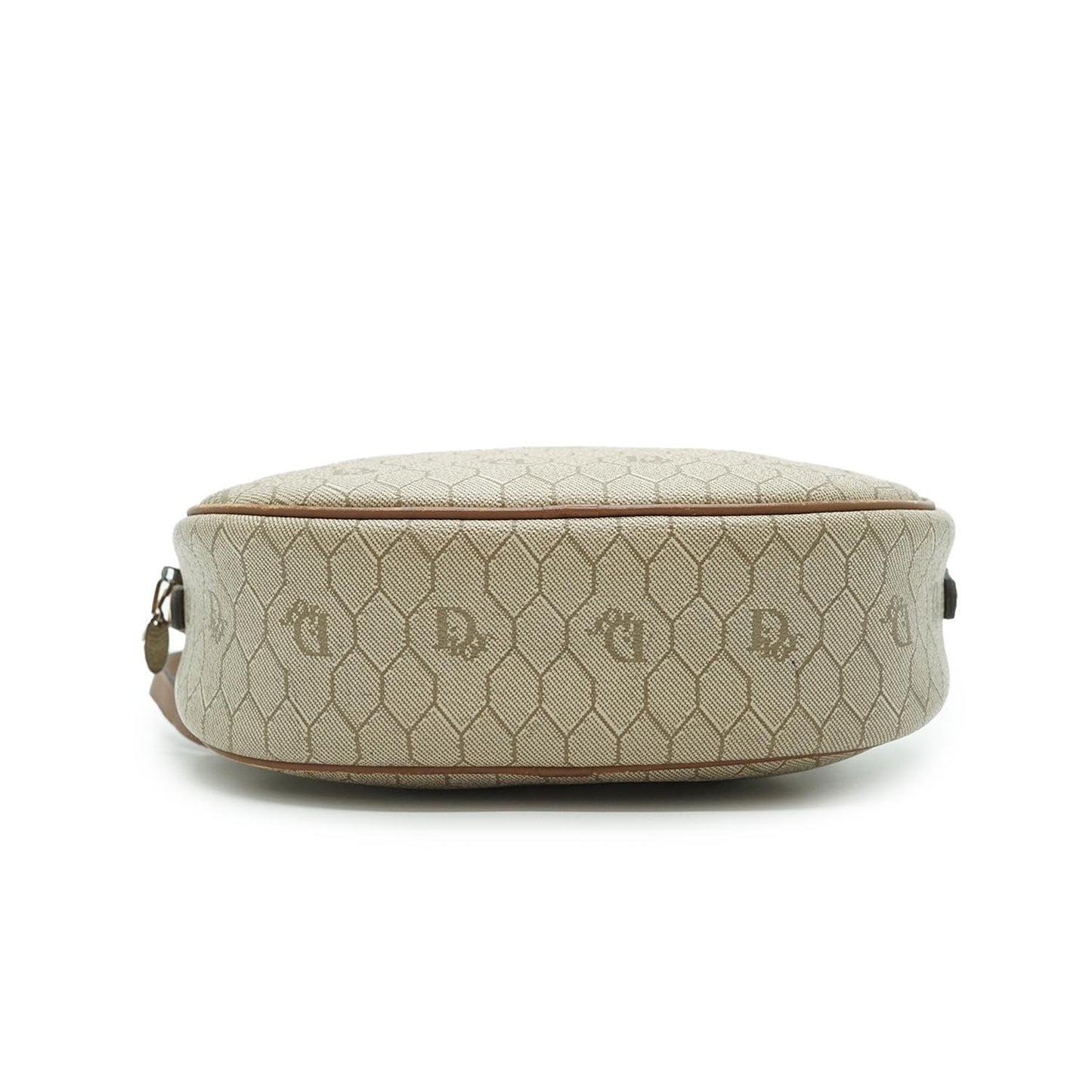 Beige Honeycomb Crossbody Bag