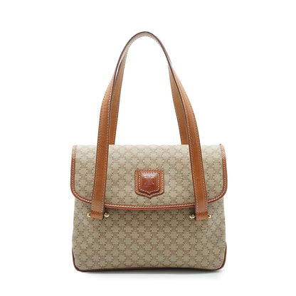 Macadam Beige Square Top Handle Bag