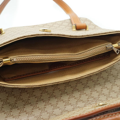 Macadam Beige Square Top Handle Bag