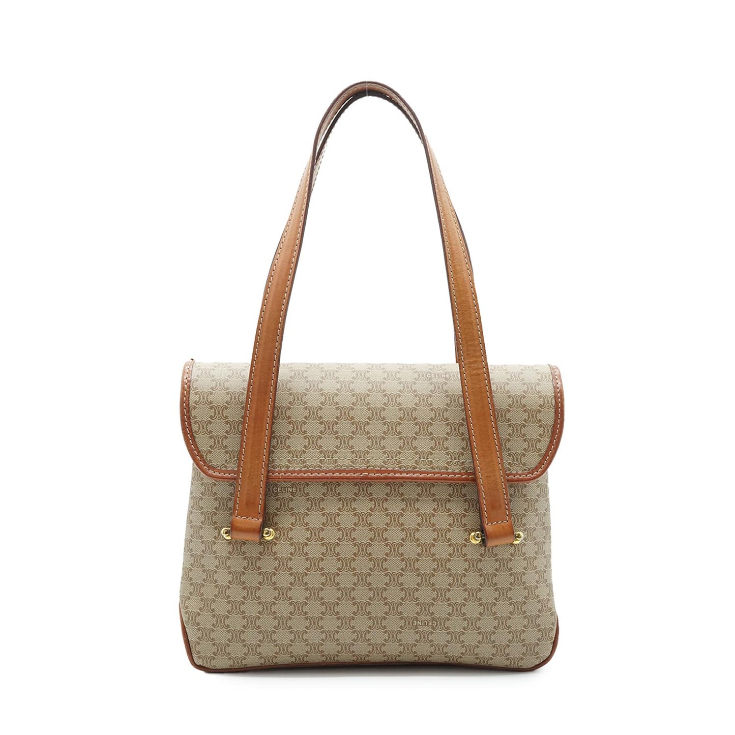 Macadam Beige Square Top Handle Bag