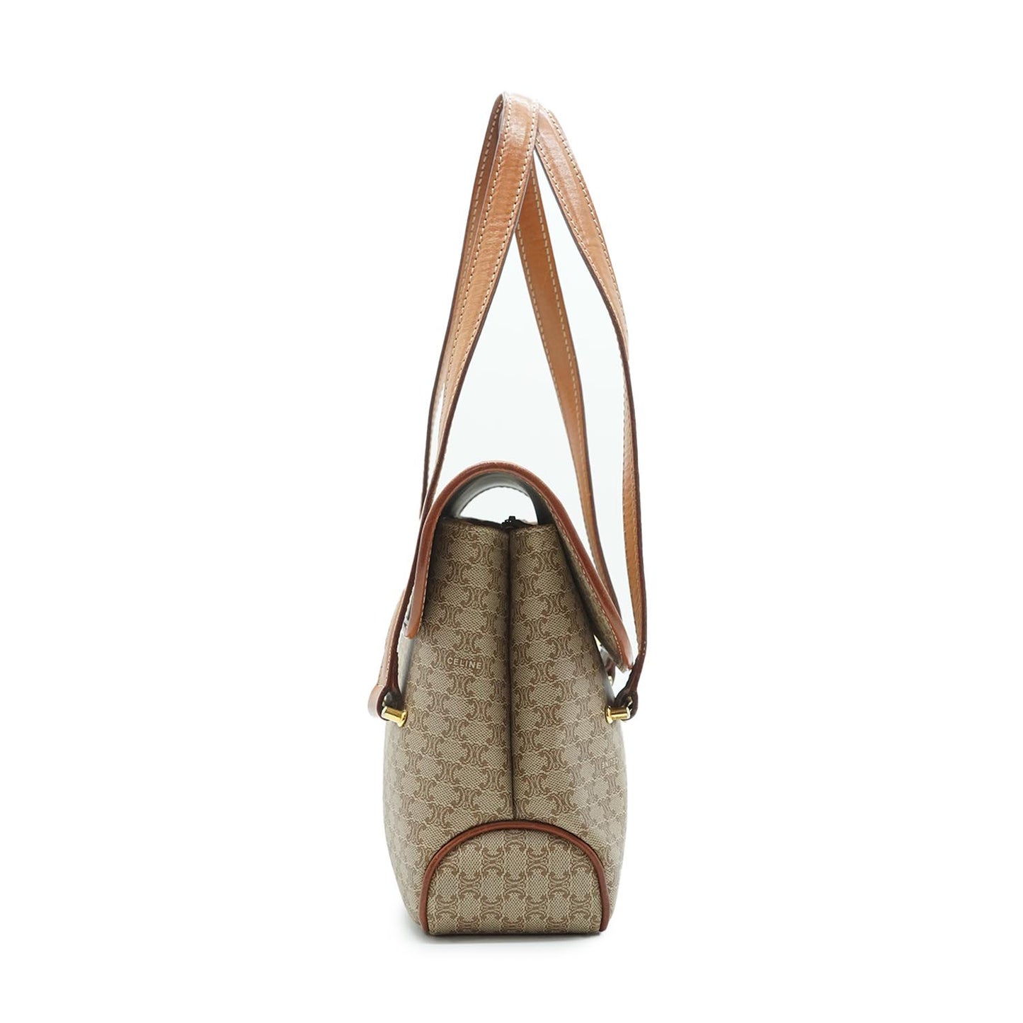 Macadam Beige Square Top Handle Bag