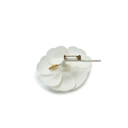 White Camellia Brooch