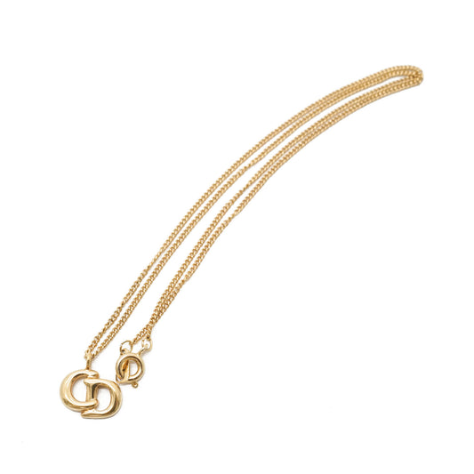 CD Logo Gold Necklace