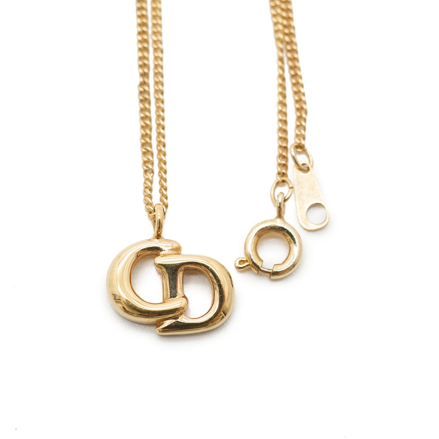 CD Logo Gold Necklace