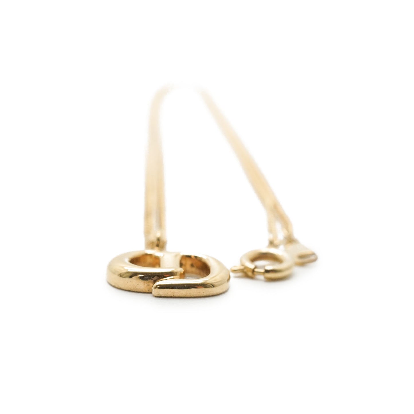 CD Logo Gold Necklace