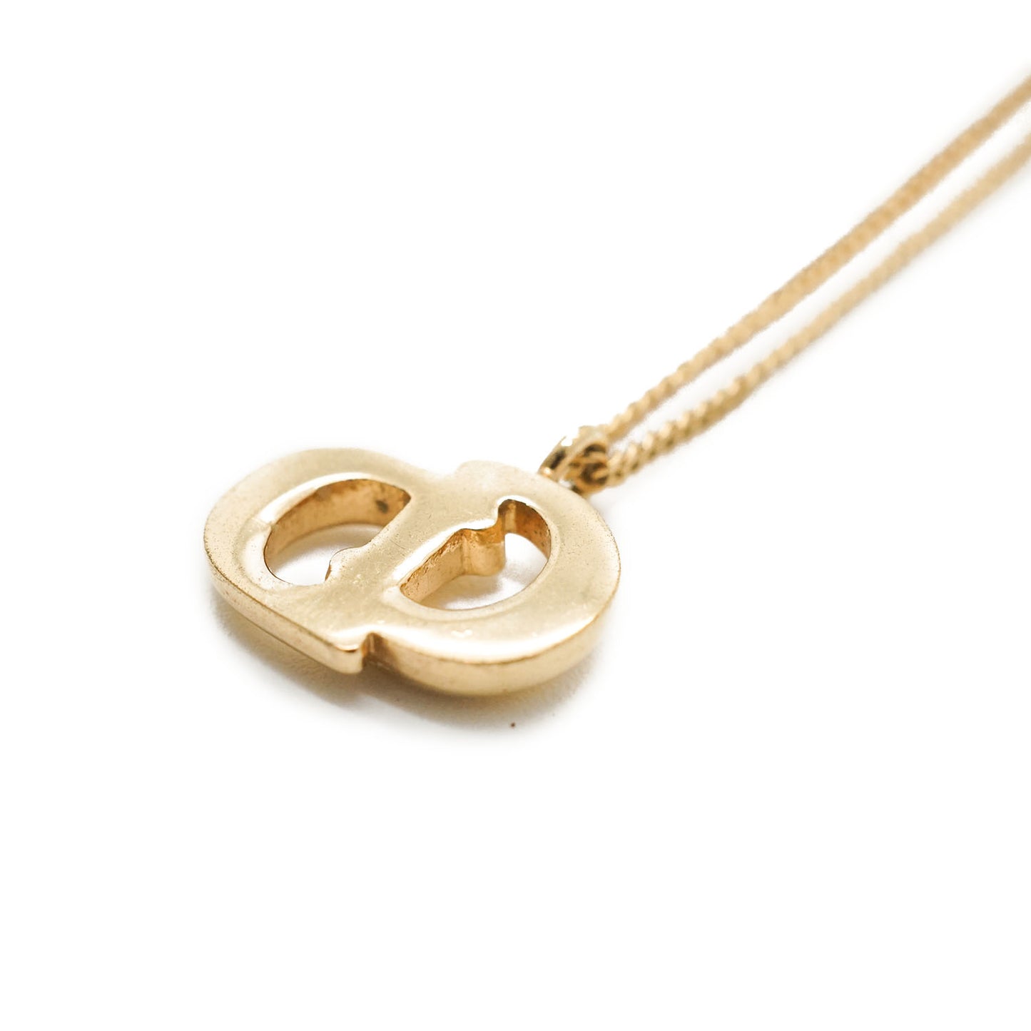 CD Logo Gold Necklace